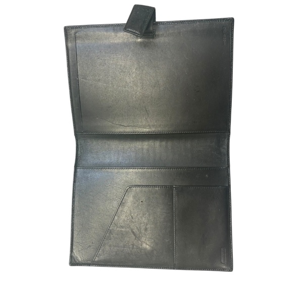 Coach vintage black leather business folio made in Italy rare - Picture 3 of 7